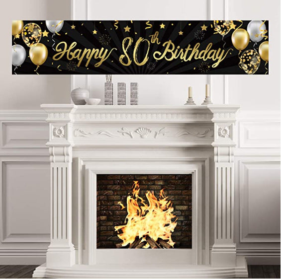 Gold Birthday Banner