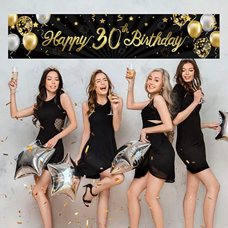 Gold Birthday Banner