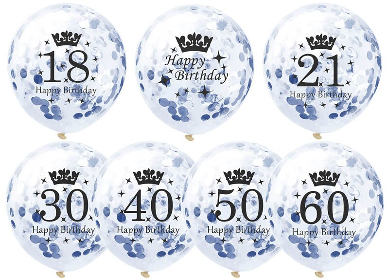 Chrome Number Balloons (40 in)