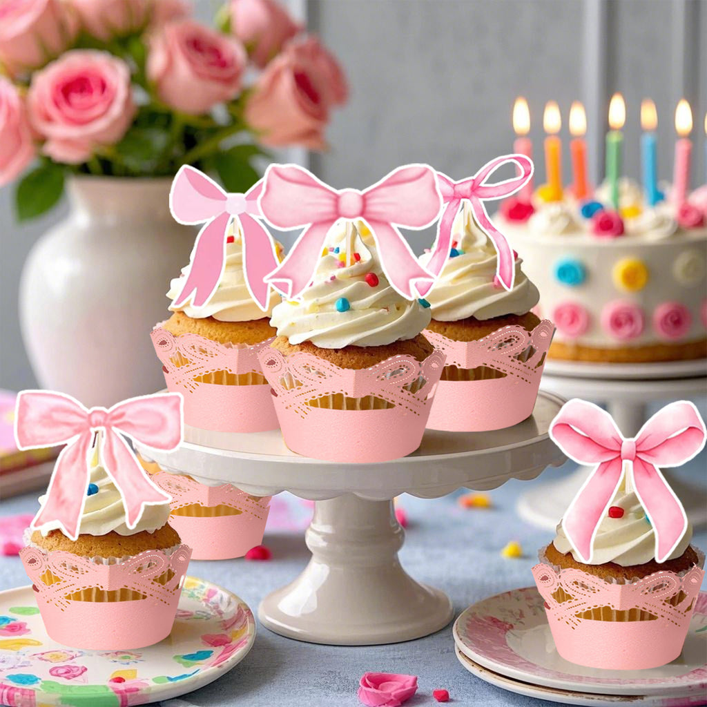Cupcake Toppers & Wrappers Set