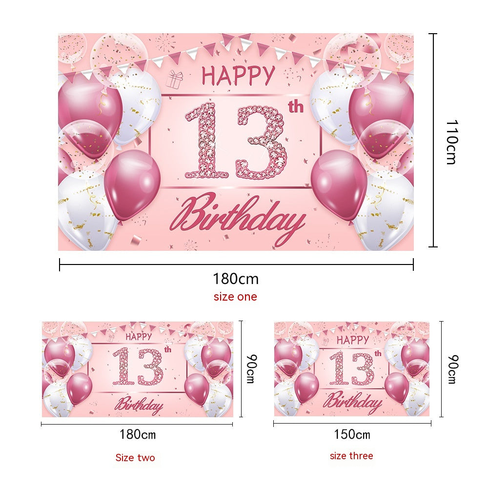 Birthday Backdrop Banner