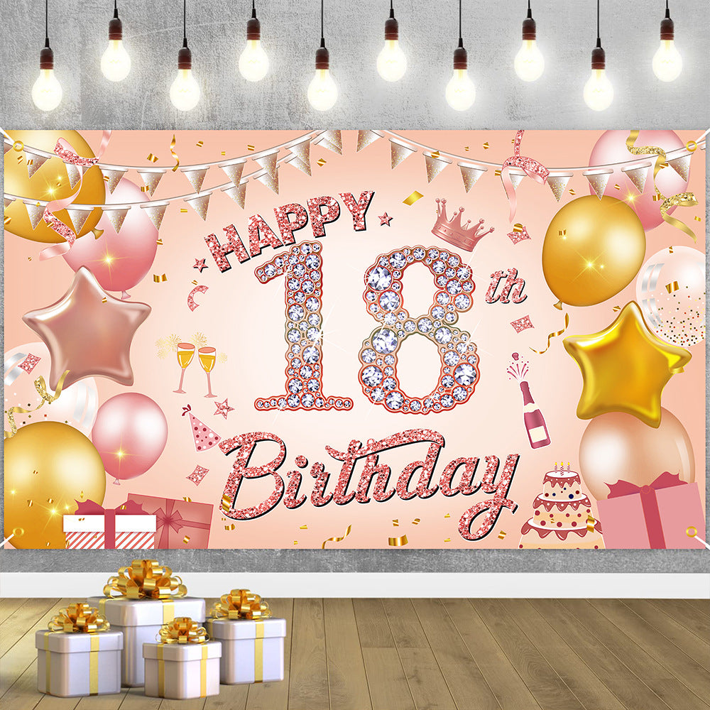 Birthday Backdrop Banner