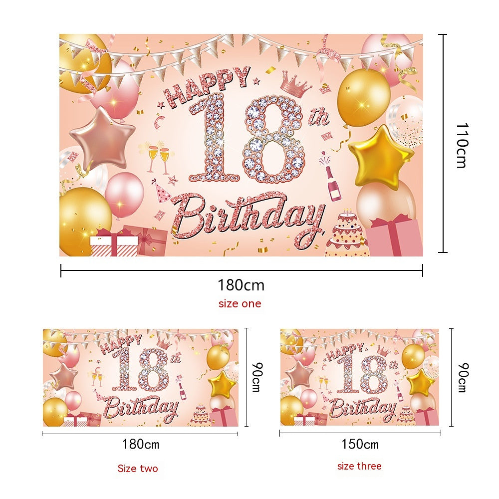 Birthday Backdrop Banner