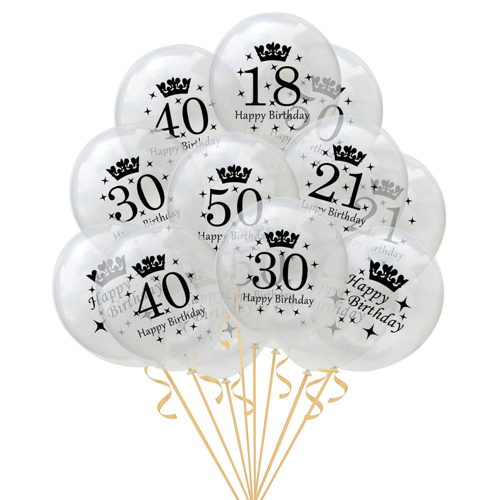 Chrome Number Balloons (40 in)