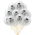 Chrome Number Balloons (40 in)