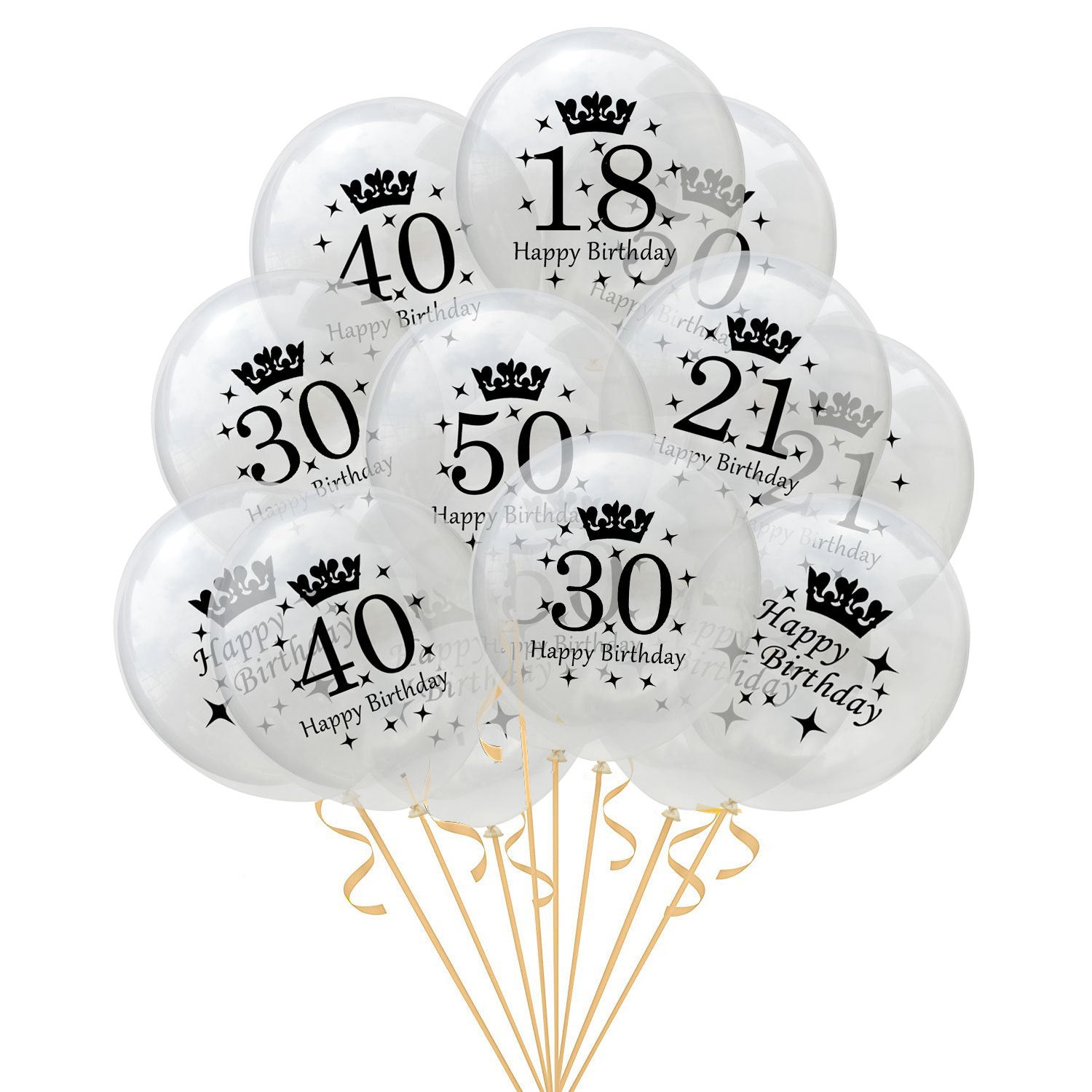 Chrome Number Balloons (40 in)