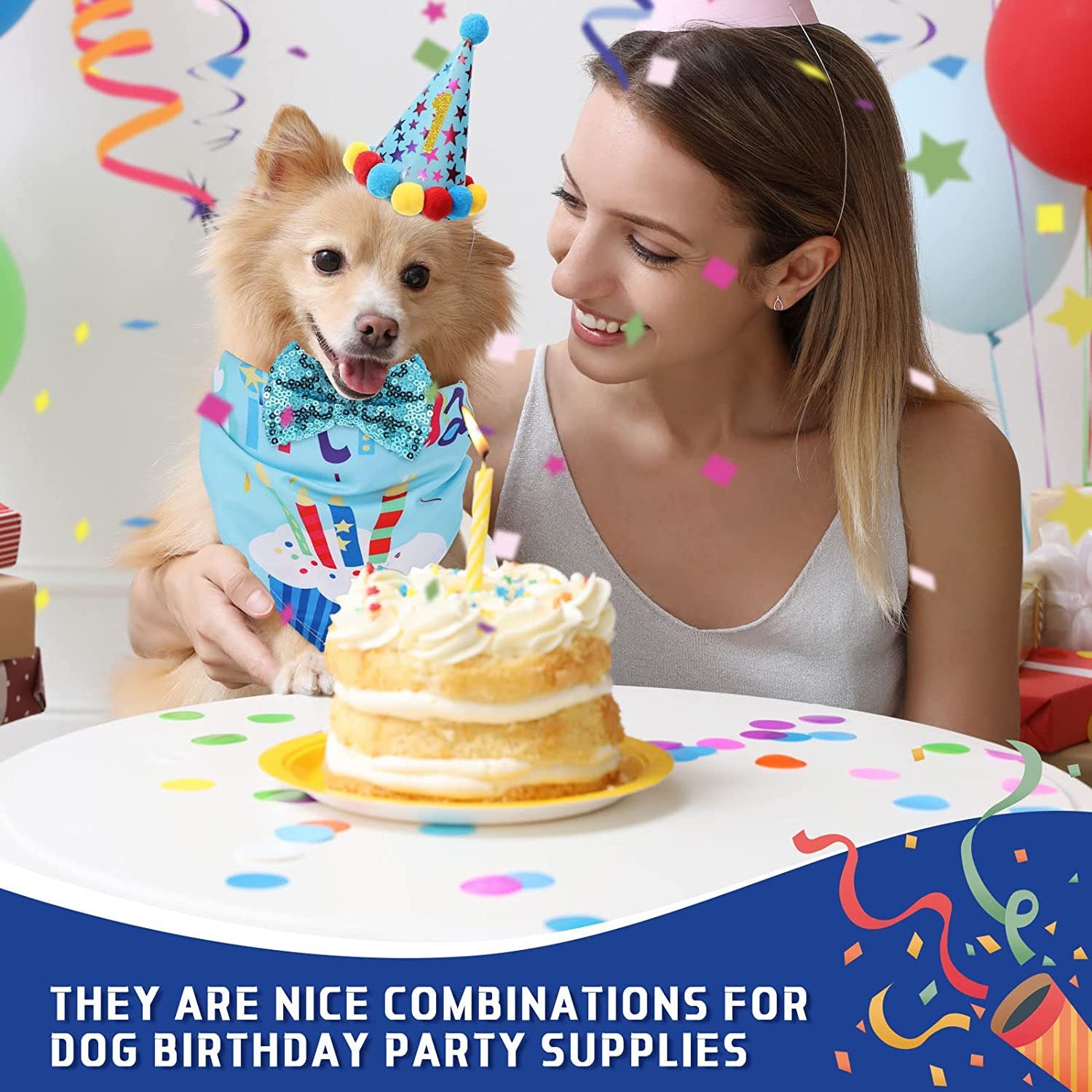 Pet Party Set — Hat, Scarf & Banner 🐾