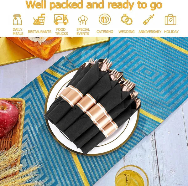 Gold Accent Napkins (50)