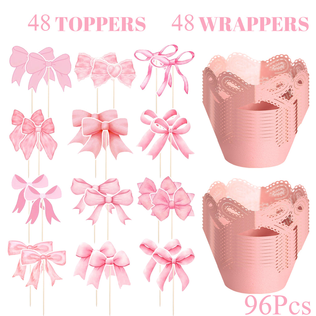 Cupcake Toppers & Wrappers Set