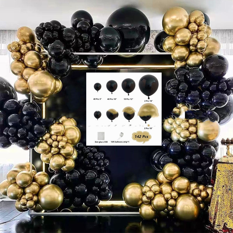 Black & Gold Glam Balloon Set 🖤