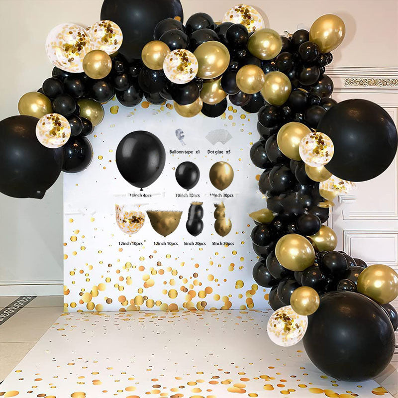 Black & Gold Glam Balloon Set 🖤