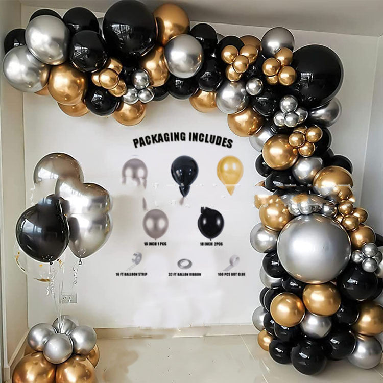 Black & Gold Glam Balloon Set 🖤
