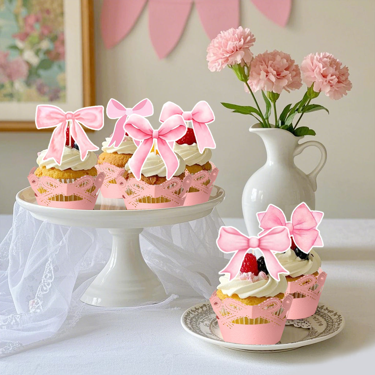 Cupcake Toppers & Wrappers Set